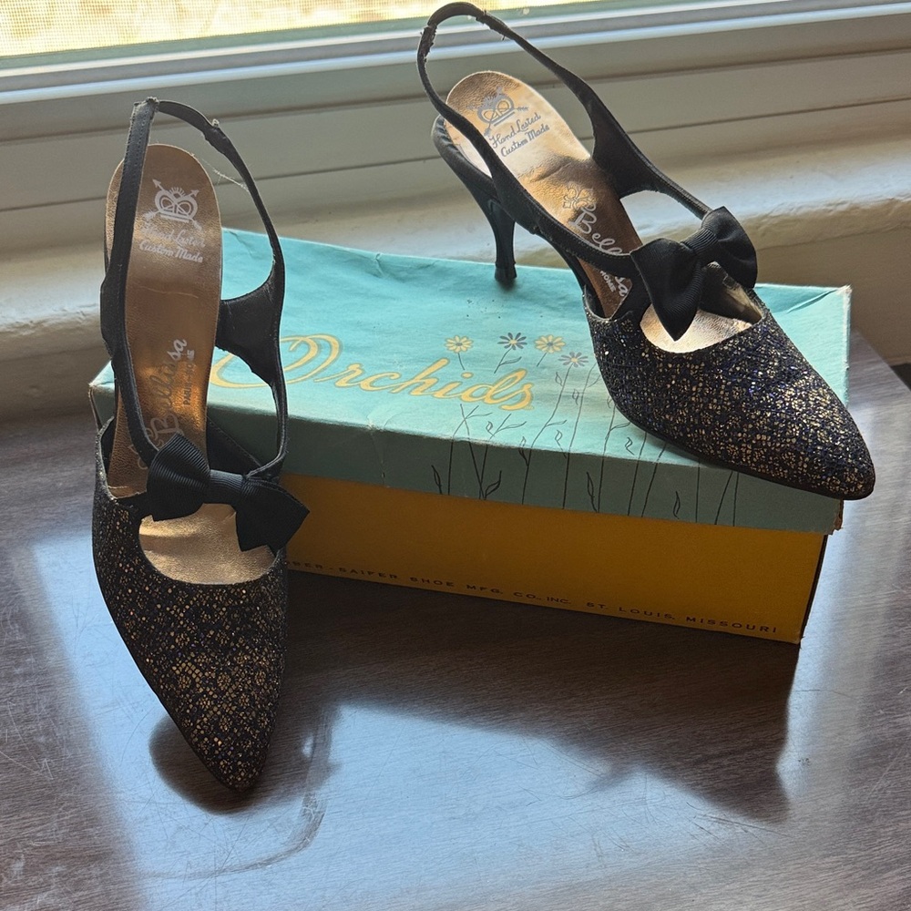 Antique Slingback Heels - image 1